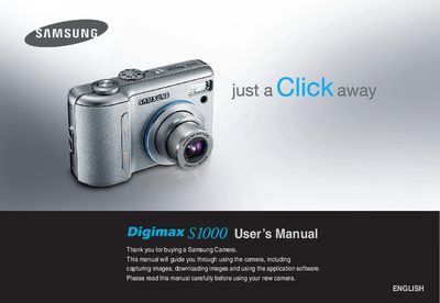 Samsung S1000 User Manual