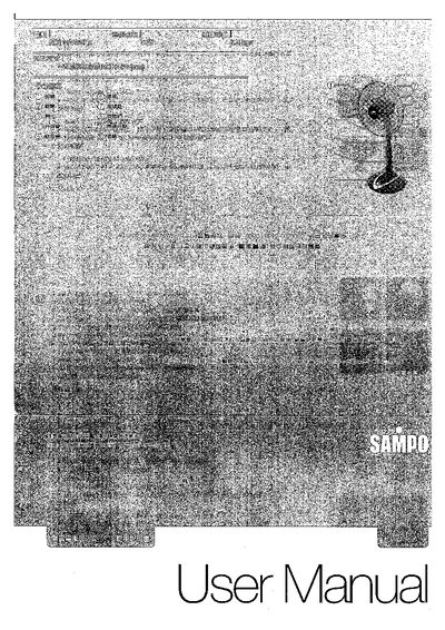 Sampo SK-C4160RL Electric Fan User Manual - cover page