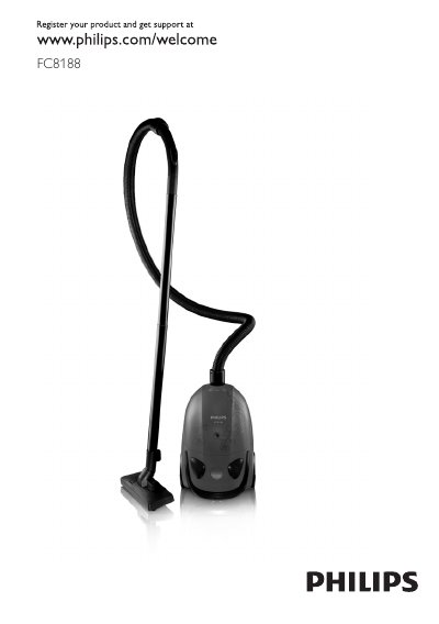 Philips FC8188 Vacuum Cleaner User Manual - cover page