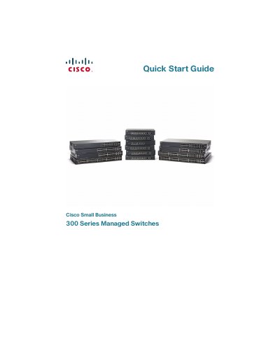 Cisco Small Business 300 Series Managed Switch Quick Start Guide