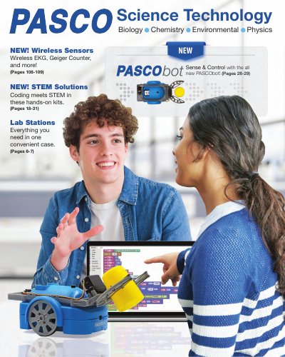 PASCO Science Solutions Product Catalog - cover page