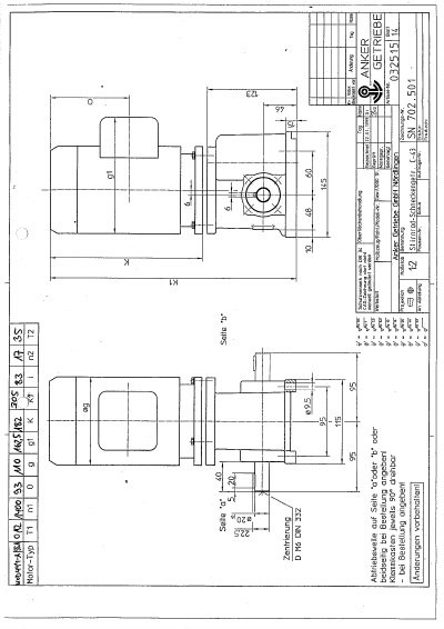 ANKER GETRIEBE KOD 444-A/S51 technology data - cover page