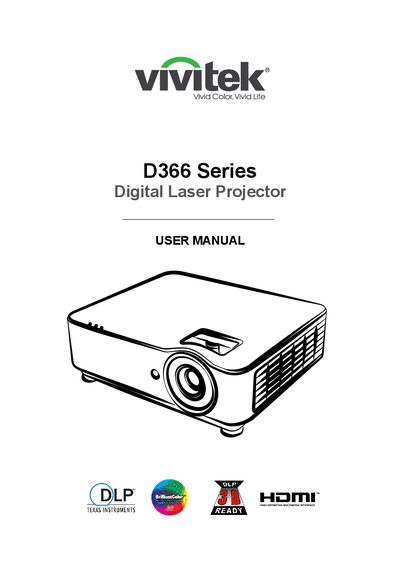 Vivitek D366 Series User Manual - cover page