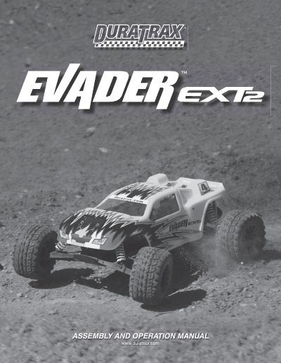 Duratrax Evader EXT2 RTR Assembly and Operation Manual - cover page