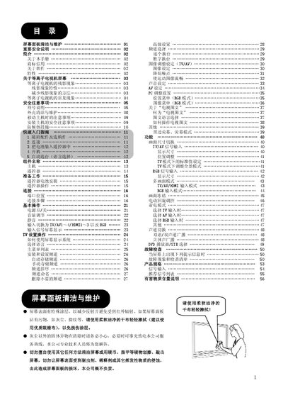 Hitachi CLE-999 Plasma TV User Manual - cover page