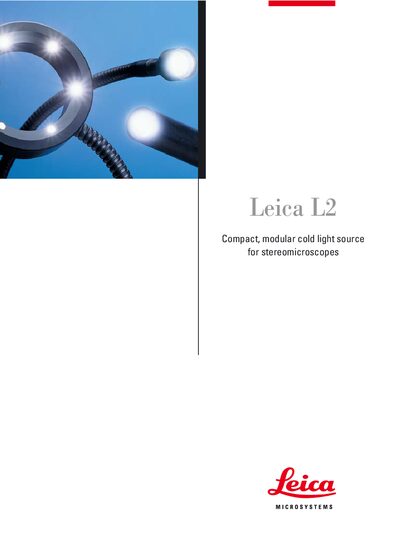 Leica L2 Compact Modular Cold Light Source User Manual - cover page