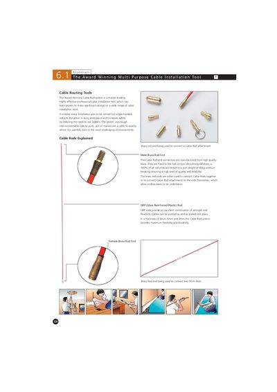 Hellermann Tyton Cable Rod Multi-Purpose Installation Tool Product Leaflet - cover page