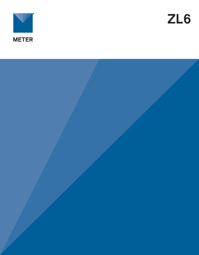 METER Group ZL6 Data Logger User Manual - cover page