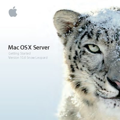 Apple Mac OS X Server v10.6 Snow Leopard Getting Started Guide - cover page