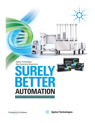 Agilent SureSelect Automated Library Prep and Capture Kits Product Leaflet - cover page