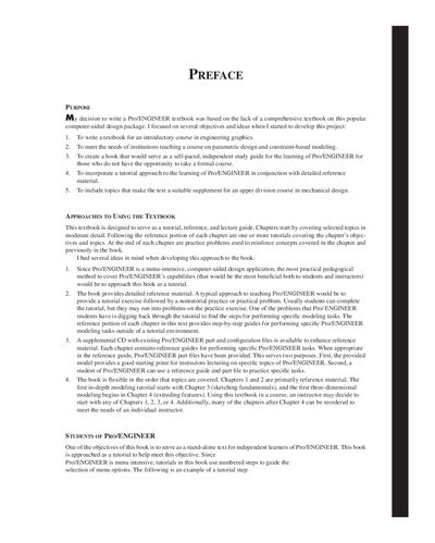 PTC Pro/ENGINEER Textbook - cover page