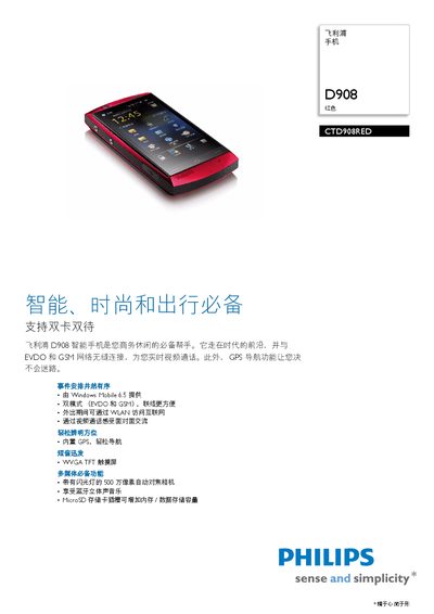 Philips CTD908RED User Manual - cover page