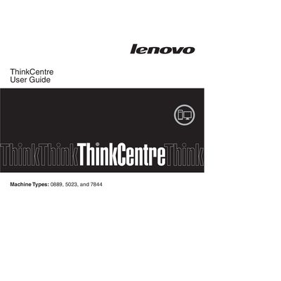 ThinkCentre 0889 5023 7844 User Guide - cover page
