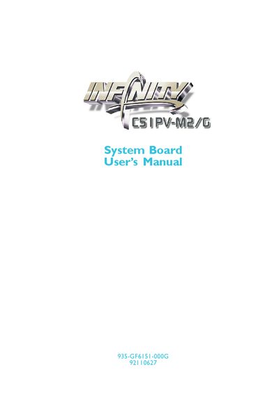 C51PV-M2/G System Board User Manual