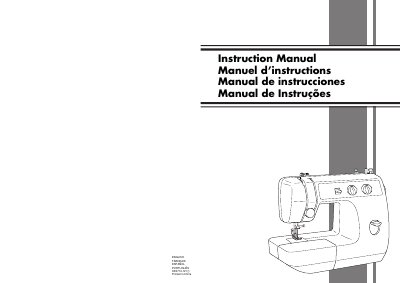 Epson XD0774-121 Sewing Machine Instruction Manual - cover page