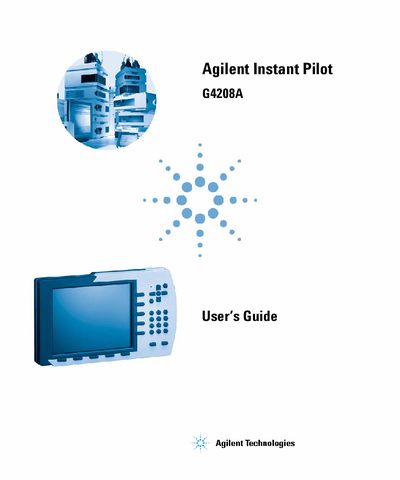 Agilent Instant Pilot G4208A User's Guide