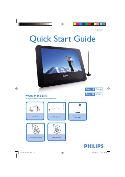 Philips PVD778 Quick Start Guide