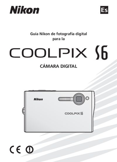 Nikon COOLPIX S6 Digital Camera User Guide - cover page