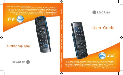 LG CF360 User Guide - cover page