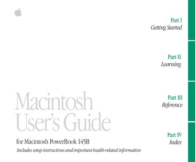 Apple PowerBook 145B User Guide - cover page