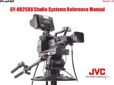 JVC GY‑HD250U Studio Systems Reference Manual - cover page