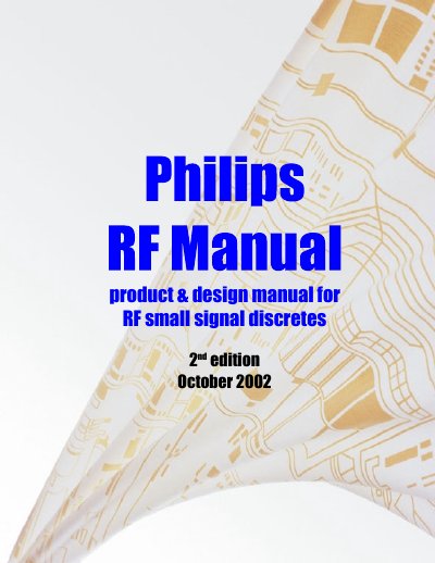 Philips RF Small Signal Discretes Product & Design Manual - cover page