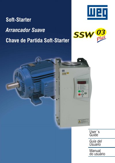WEG SSW-03 Plus User Manual - cover page