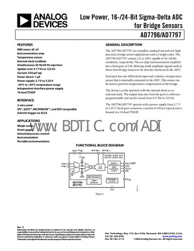 Analog Devices AD7796/AD7797 ADC Handbook - cover page