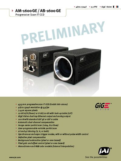 iAi CM-040 GE CB-040 GE Progressive Scan - cover page