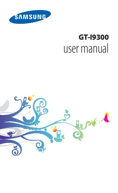 Samsung GT-I9300 User Manual - cover page