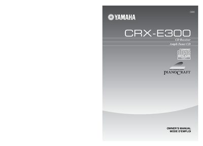 YAMAHA CRX-E300 Manual - cover page