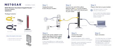 NETGEAR WNDR3800 N600 Wireless Router Installation Guide - cover page