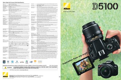 Nikon D5100 User Manual - cover page