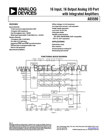 Analog Devices AD5590 Handbook - cover page