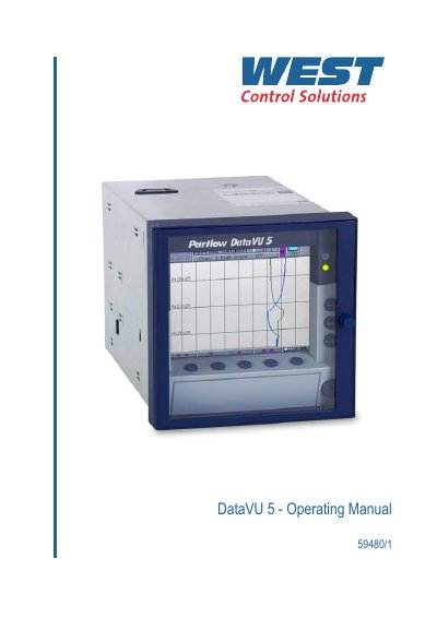 g3 DataVU 5 User Manual - cover page