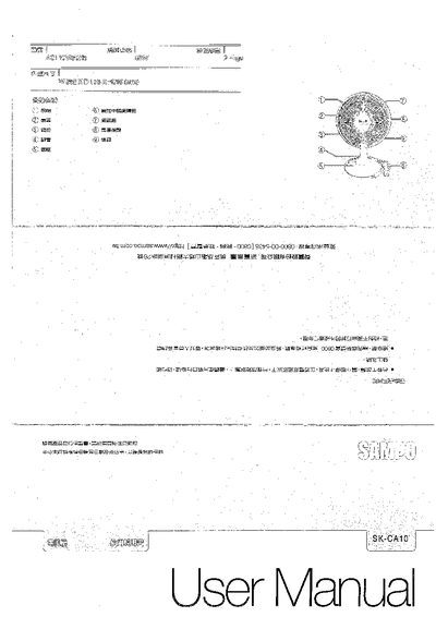Sampo SK-CA10 User Manual - cover page