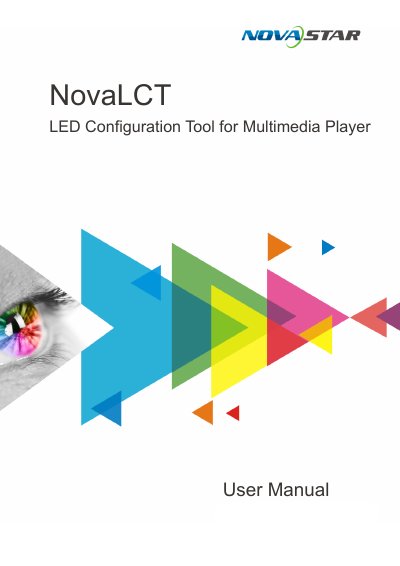 NovaStar NovaLCT LED Configuration Tool User Manual