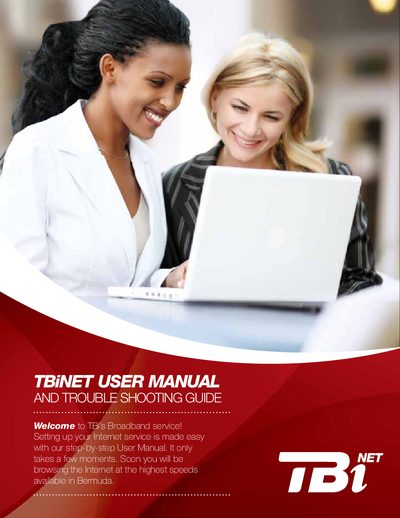 TBINET DSL Modem User Manual - cover page