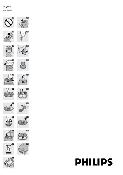 Philips HQ46 Shaver User Manual