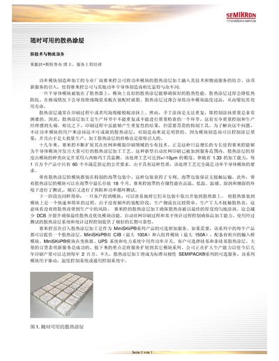SEMIKRON MiniSKiiP & SEMIPACK Heat Coating Service Manual