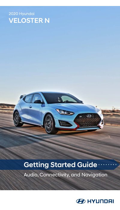 2020 Hyundai VELOSTER N2020 Getting Started Guide - cover page