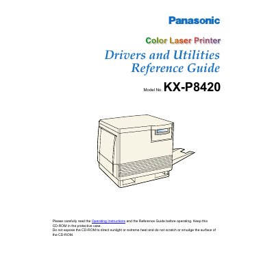 Panasonic 8420REF guide - cover page