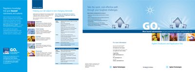 Agilent Analyzers and Application Kits Brochure - cover page