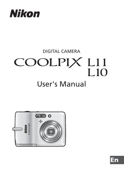 Nikon COOLPIX L10 L11 User Manual