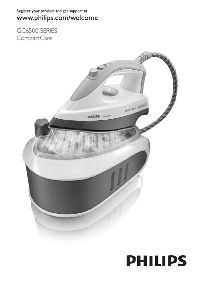 Philips GC6500 SERIES Steam Iron User Manual - cover page