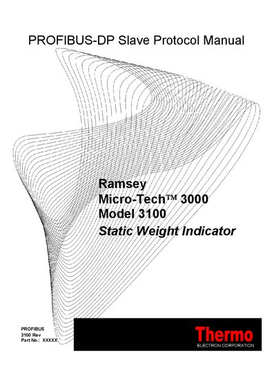 Ramsey Micro-Tech 3100 Profibus‑DP Slave Protocol Manual cover