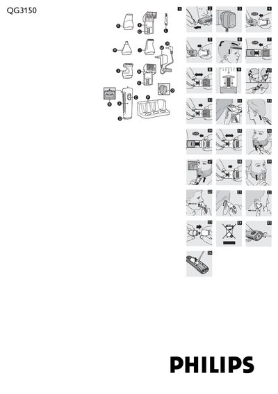 Philips QG31501 Electric Shaver User Manual - cover page