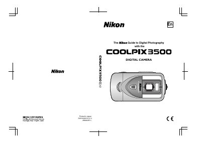 Nikon COOLPIX 3500 Digital Camera User Manual - cover page