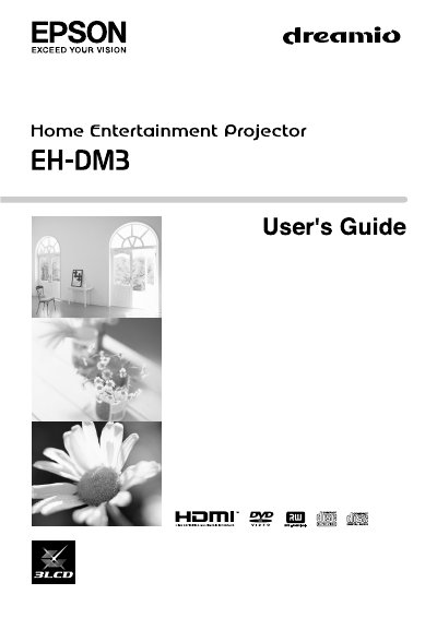 Epson EH-DM3 Projector User Manual - cover page