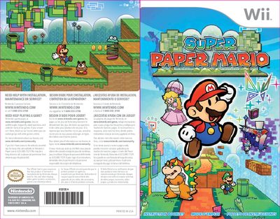Nintendo Super Paper Mario User Manual - cover page
